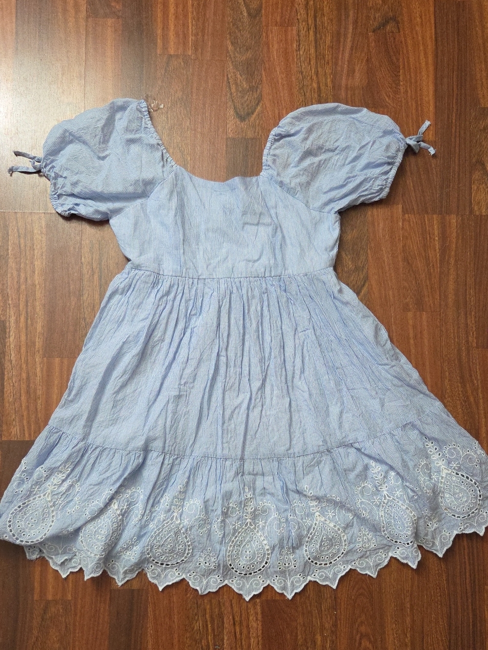 Rare Editions Striped Blue Dress - NWOT